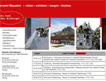 Tablet Screenshot of feuerwehr-blaustein.de